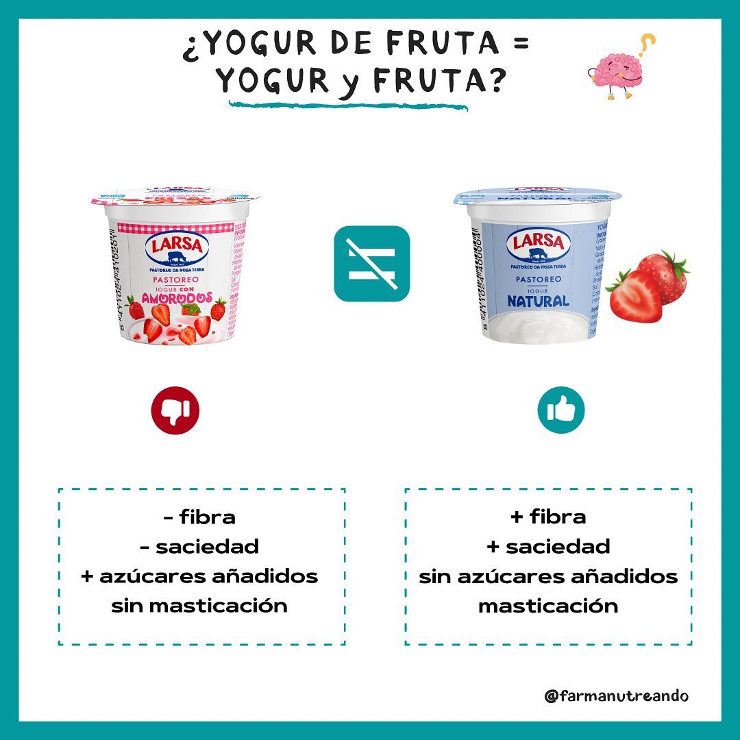 ¿Yogur de frutas = yogur y fruta? ⬇️ ⬇️ ANÉCDOTA ⬇️ ⬇️