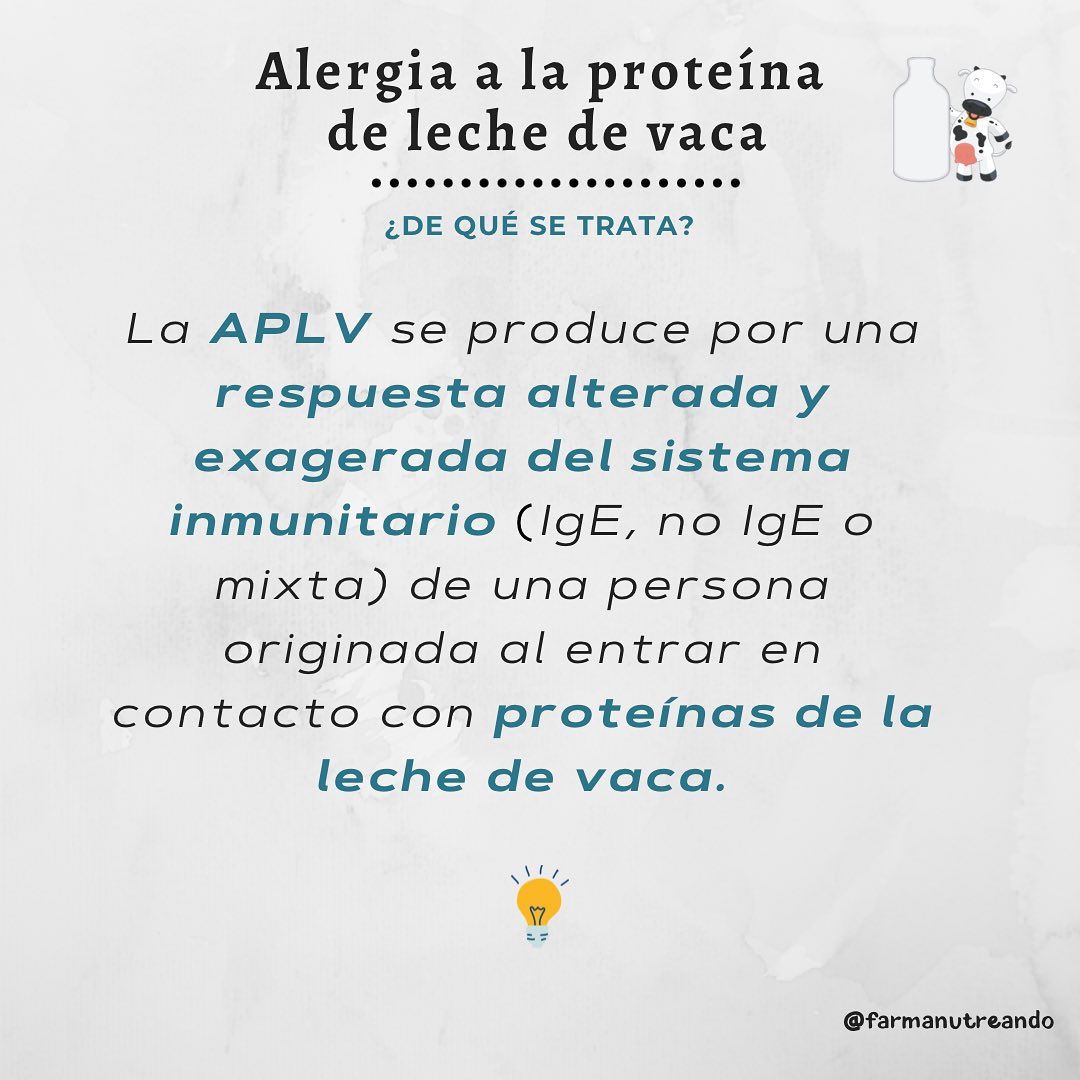 🐮Alergia a la proteína de leche de vaca (APLV)🐮