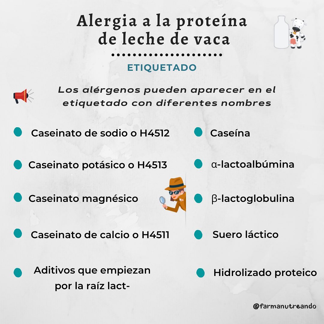 🐮 ALERGIA A LA PROTEÍNA DE LECHE DE VACA 🐮