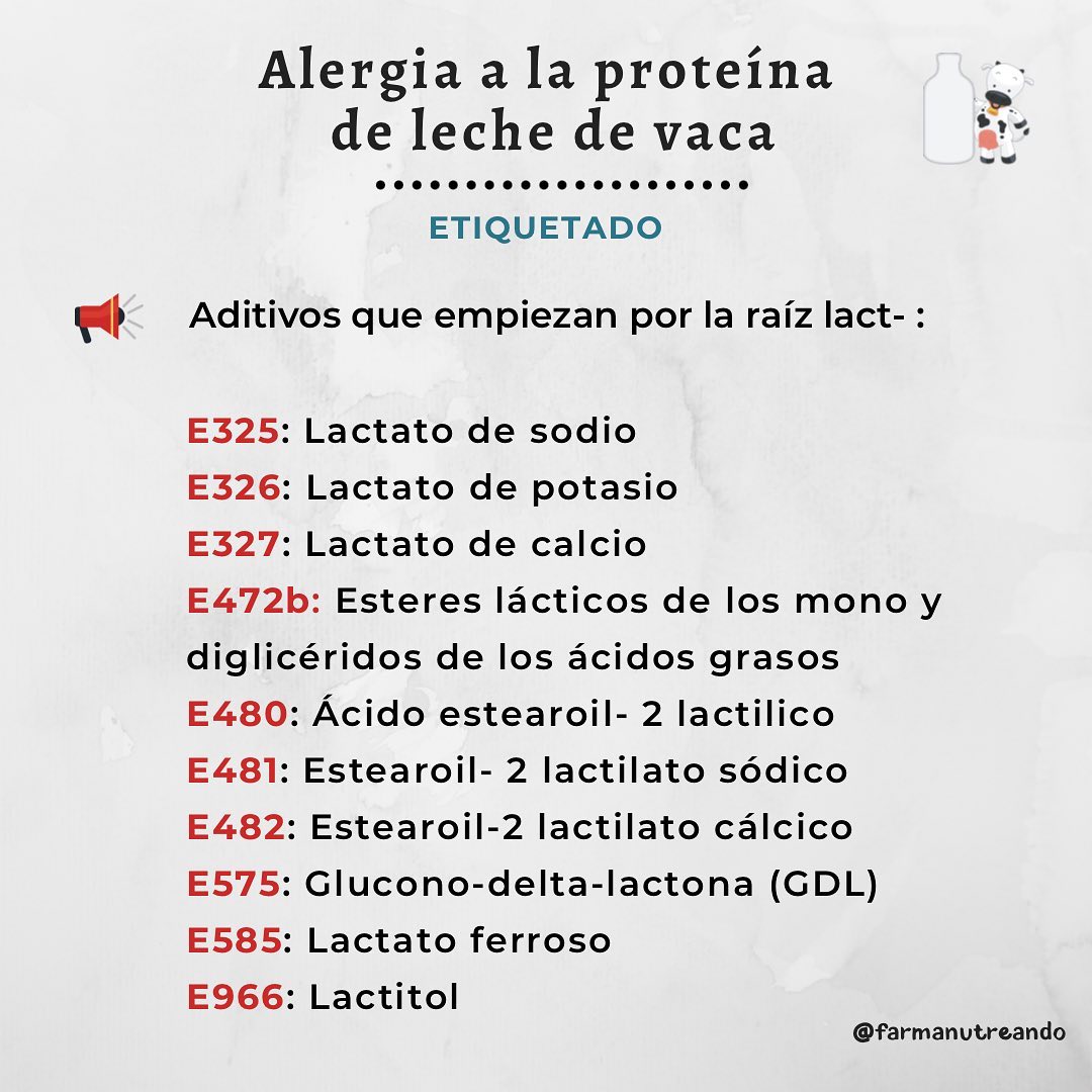 🐮 ALERGIA A LA PROTEÍNA DE LECHE DE VACA 🐮